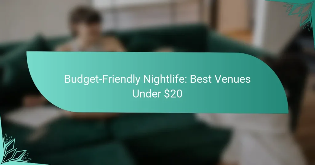 Budget-Friendly Nightlife: Best Venues Under $20