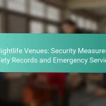 Nightlife Venues: Security Measures, Safety Records and Emergency Services